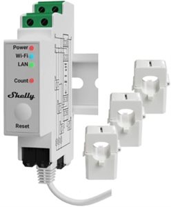 Bild av Effektmätare 3-faser, Shelly Pro 3EM