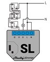 Bild av Infälld dimmer, 1 kanal, ingen nolla, kompakt, WiFi, Shelly Dimmer