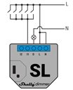 Bild av Infälld dimmer, 1 kanal, ingen nolla, kompakt, WiFi, Shelly Dimmer
