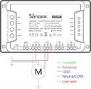 Bild av Strömbrytare på/av, WiFi, RF, 4 kanaler (Pro, R3), Sonoff 4CH Pro R3