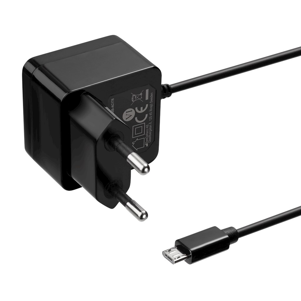 Product Image for USB-laddare med mikro USB, 2.4A, 12W