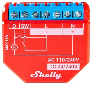 Bild av Infälld strömbrytare, en kanal, effektmätning, WiFi, Bluetooth, mJS, Shelly Plus 1PM
