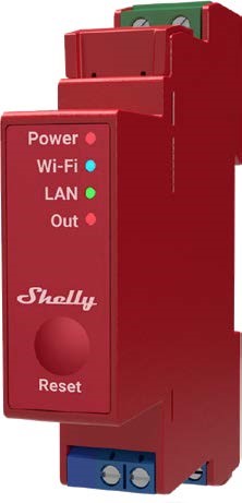 Product Image for Strömbrytare, DIN, Effektmätning, WiFi/LAN, Shelly Pro 1PM v1