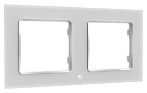 Bild av Ram till väggströmbrytare, x2, Vit, Shelly Wall Switch Frame x2 White