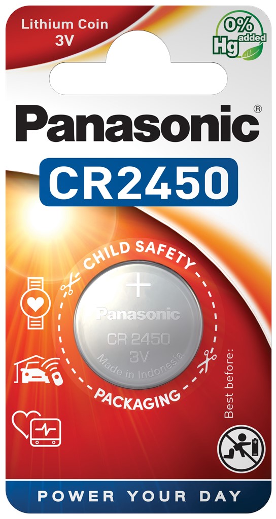 Product Image for Batteri Panasonic CR2450 1-pack