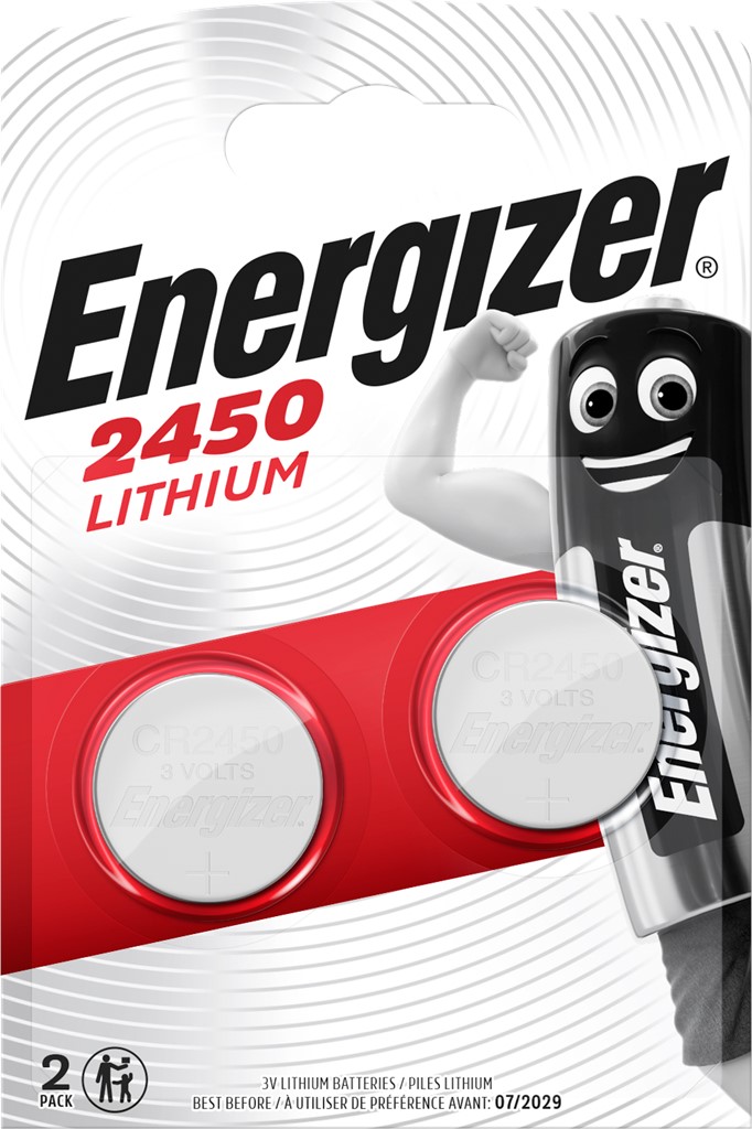 Product Image for Energizer Litium CR2450 Batterier (2-pack)