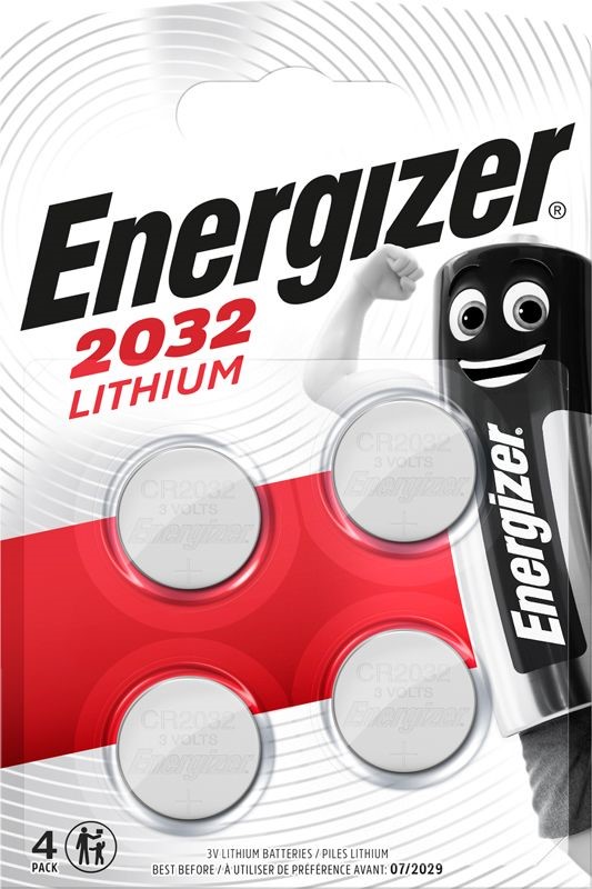 Product Image for Energizer Litium CR2032 Batterier (4-pack)