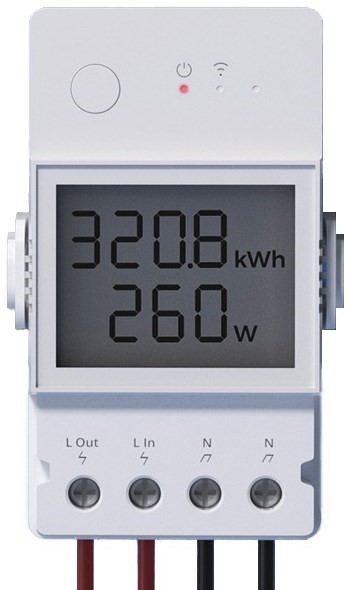 Product Image for Strömbrytare på/av, LCD, 20A, WiFi, Sonoff POW20 R3 Elite