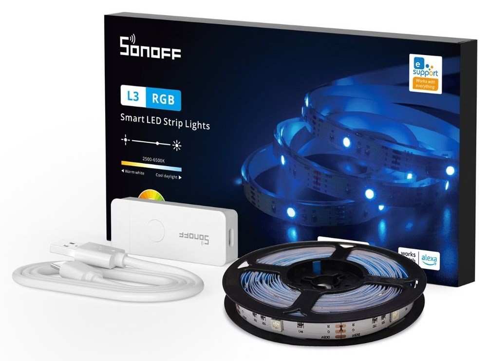Product Image for Led-list, kontroller, WiFi, BT, Sonoff L3 RGB