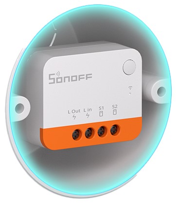 Product Image for Infälld reläbrytare, Zigbee, 1 kanal, ingen nolla, Sonoff ZBMINI-L2 Extreme