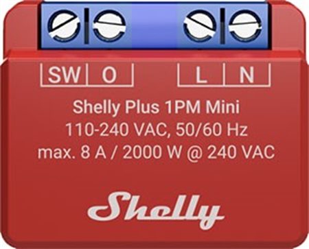 Strömbrytare, Extremt liten, 1 kanal, Shelly Plus 1 Mini Gen 3 - StyraHem