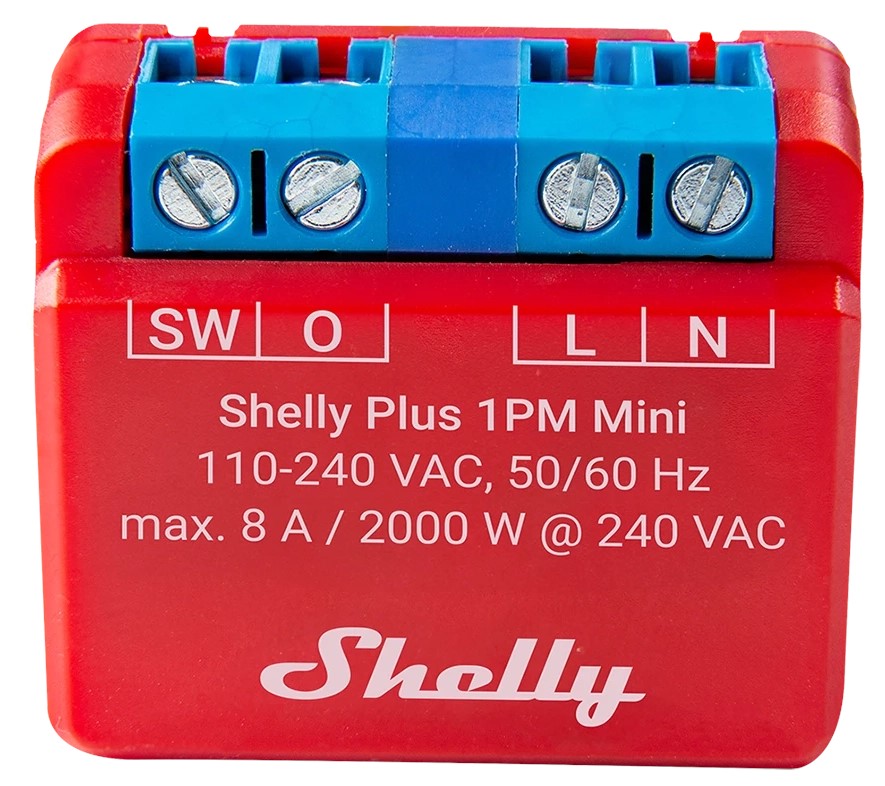 Product Image for Strömbrytare, Extremt liten, effekt, Shelly Plus 1PM Mini