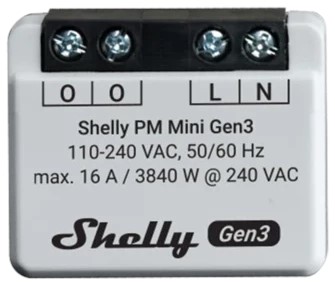 Product Image for Effektmätare, Extremt liten, Shelly Plus PM Mini Gen 3