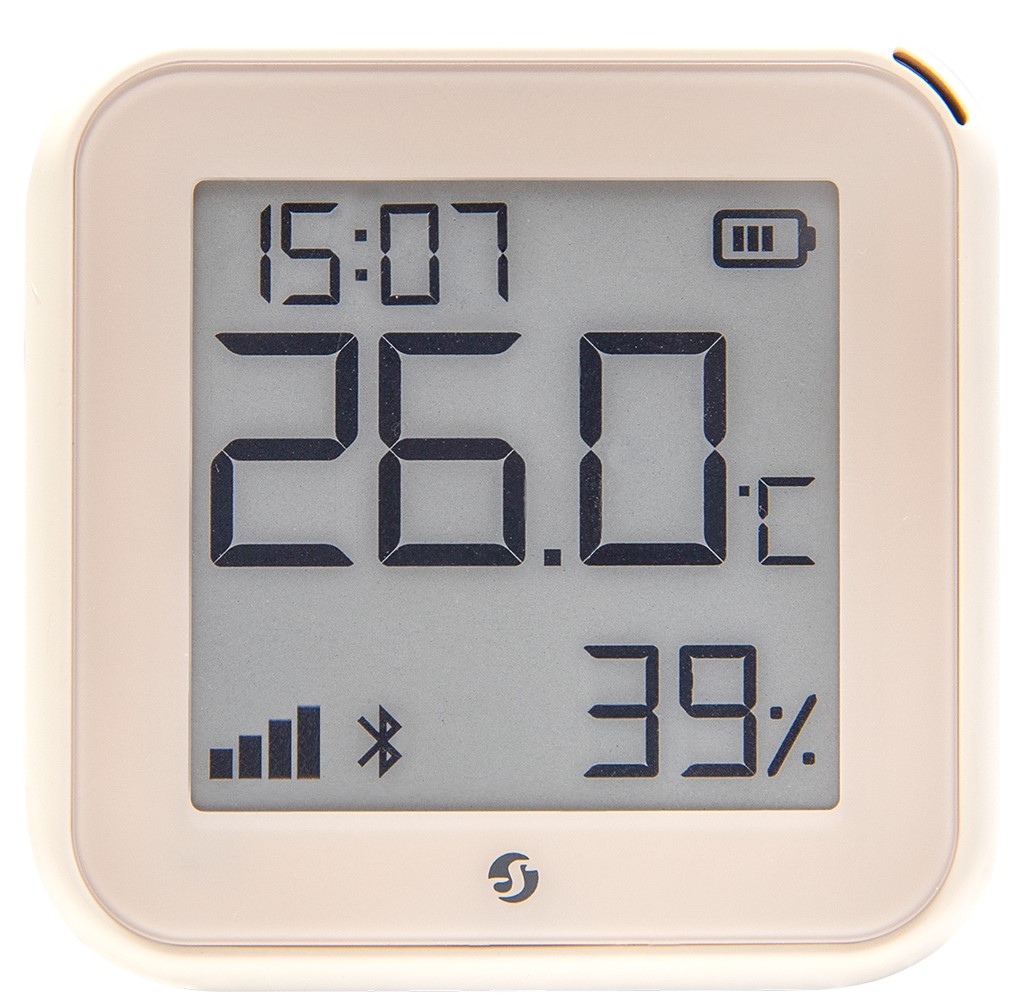 Product Image for Termometer och luftfuktighet, Elfenben, WiFi, BLU, Skärm, Shelly Plus H&T Gen 3 Ivary