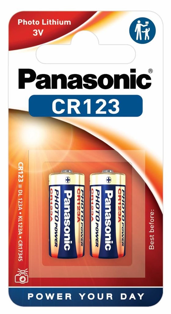 Product Image for Batteri - 2-pack, Panasonic CR123A
