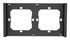 Bild av Ram, 2 fack, Svart, Sonoff Switch frame 2-gang black