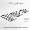 Bild av Ram, 3 fack, Svart, Sonoff Switch frame 3-gang black