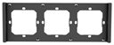 Bild av Ram, 3 fack, Svart, Sonoff Switch frame 3-gang black