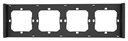 Bild av Ram, 4 fack, Svart, Sonoff Switch frame 4-gang black