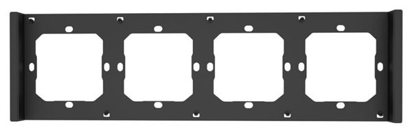 Bild av Ram, 4 fack, Svart, Sonoff Switch frame 4-gang black