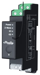 Bild av Strömbrytare Z-wave, 2 kanaler, Shelly Qubino Wave Pro 2PM