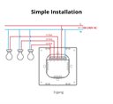 Bild av Väggströmbrytare, 1 kanal, Vit, WiFi, Matter, Sonoff M5-1C-80W