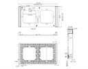 Bild av Ram, 2 fack, Vit, Sonoff Switch frame 2-gang white