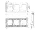Bild av Ram, 3 fack, Vit, Sonoff Switch frame 3-gang white