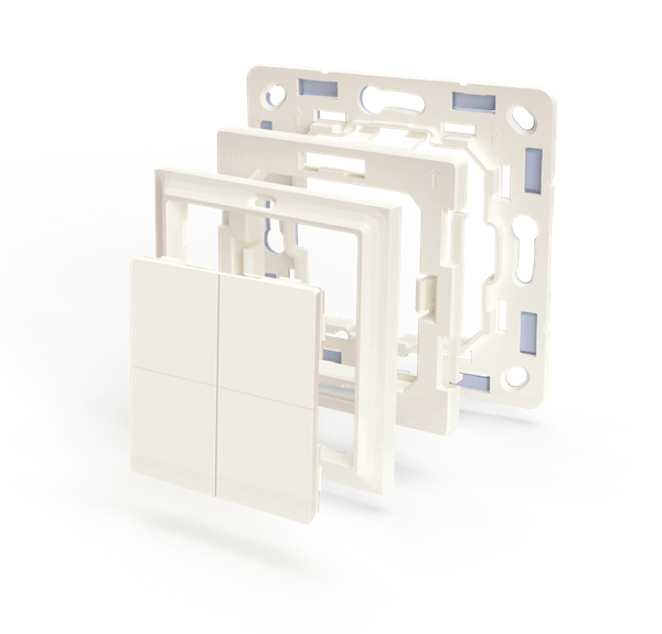 Bild av Adapter till väggströmbrytare, Exxact, ELKO, Gira, Merten