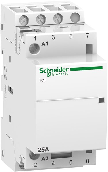 Bild av Kontaktor, 3-pol, 400V, 25A