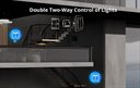 Bild av Infälld reläbrytare, WiFi, 2 kanal, Sonoff DUALR3 Lite