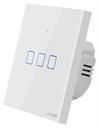 Bild av Smart väggströmbrytare, WiFi, Touch, Vit, 3 kanaler