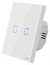 Bild av Smart väggströmbrytare, WiFi+RF, Touch, Vit, 2 kanaler
