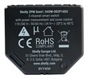 Bild av Infälld strömbrytare, 2 kanaler, Effektmätning, WiFi, Zigbee, 2-pack, Shelly 2PM Gen4