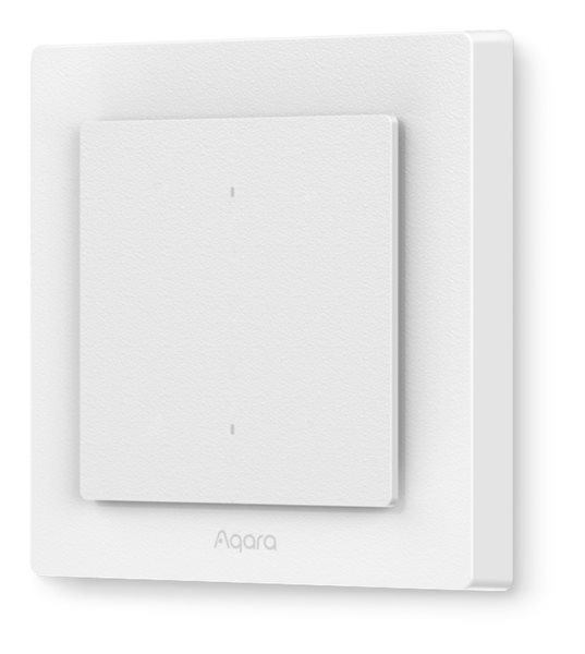 Bild av Väggströmbrytare, 2 knappar, Zigbee/Thread/BLE,  Aqara Light Switch H2 EU