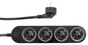 Bild av Grenuttag, Wifi/BLU/Matter/Zigbee, Svart, Shelly Power Strip Gen4