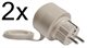 2 x Utomhuskontakt, Effektmätning, WiFi, Matter, Shelly Outdoor Plug S Gen3