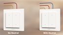 Bild av Väggströmbrytare, 4 knappar, Zigbee/Thread/BLE, Aqara Light Switch H2 EU