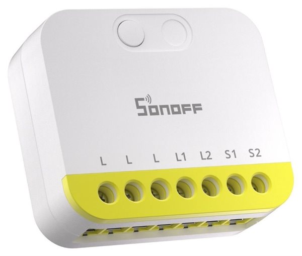 Bild av Strömbrytare, 2 kanaler, Zigbee, Utan nolla, Sonoff MINI DUO-L