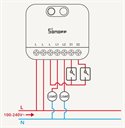 Bild av Strömbrytare, 2 kanaler, Zigbee, Utan nolla, Sonoff MINI DUO-L