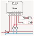 Bild av Strömbrytare, 2 kanaler, Zigbee, Utan nolla, Sonoff MINI DUO-L
