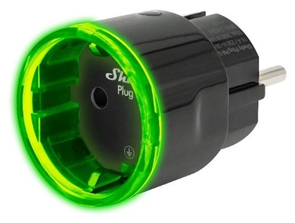 Bild av Stickpropp för energimätning, Wifi, Svart, Shelly Plug PM Gen3
