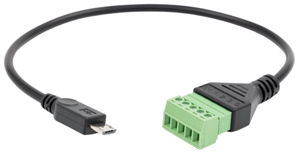 Bild av Anslutningsadapter, PILL, 5 terminaler, Micro-USB, Shelly Pill 5-Terminal Add-on