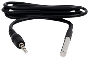 Bild av Temperaturgivare, DS18B20, 3,5 mm jack, 1 m kabel, Shelly Temp. Sensor DS18B20 3.5mm jack