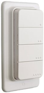 Bild av Fjärrkontroll, 4 knappar, Bluetooth & Zigbee, Shelly BLU RC Button 4 ZB White