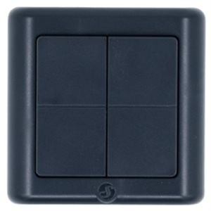 Bild av Väggströmbrytare, Bluetooth/Zigbee, 4 knappar, Shelly BLU Wall Switch 4 ZB