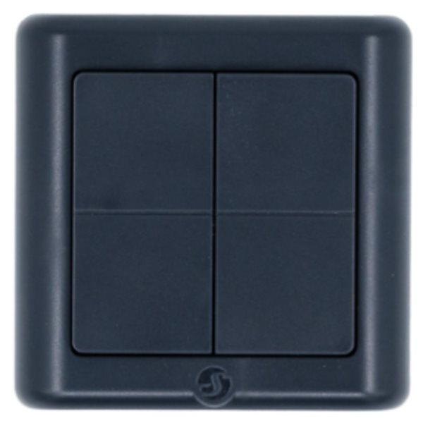 Bild av Väggströmbrytare, Bluetooth/Zigbee, 4 knappar, Shelly BLU Wall Switch 4 ZB