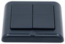 Bild av Väggströmbrytare, Bluetooth/Zigbee, 4 knappar, Shelly BLU Wall Switch 4 ZB