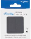 Bild av Väggströmbrytare, Bluetooth/Zigbee, 4 knappar, Shelly BLU Wall Switch 4 ZB