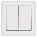 Bild av Väggströmbrytare, Bluetooth/Zigbee, 4 knappar, vit, Shelly BLU Wall Switch 4 ZB